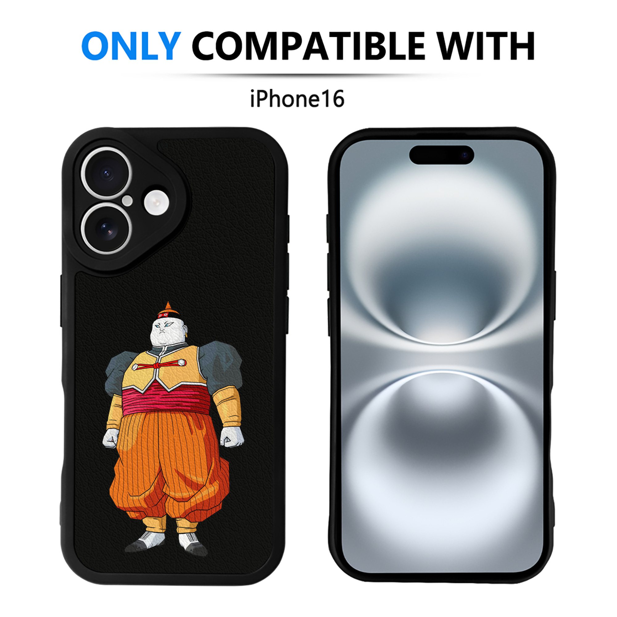（画像用） ドラゴンボール DRAGON BALL 【iPhone 16シリーズ対応】シリコンスマホケース（レザー調） 材質：シリコン